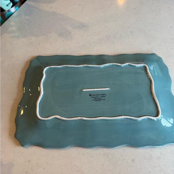 Sweet Olive Designs Fancy Scroll Collection by Jane Adams Teal Decorative Tray - Picture 4 of 8
